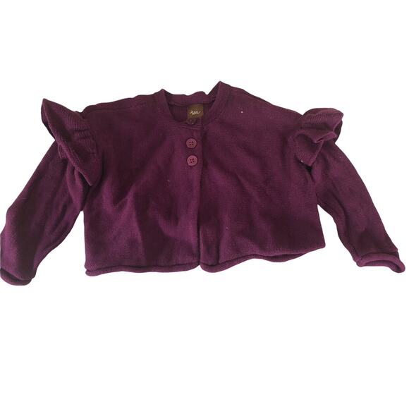 Tea Collection Purple Cardigan 12-18m - Picture 1 of 4